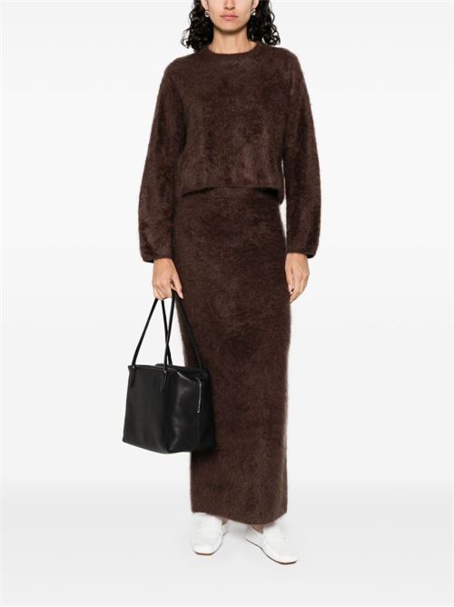Maglia in cashmere garzato SOFT GOAT | FW25SF24084MOCHA